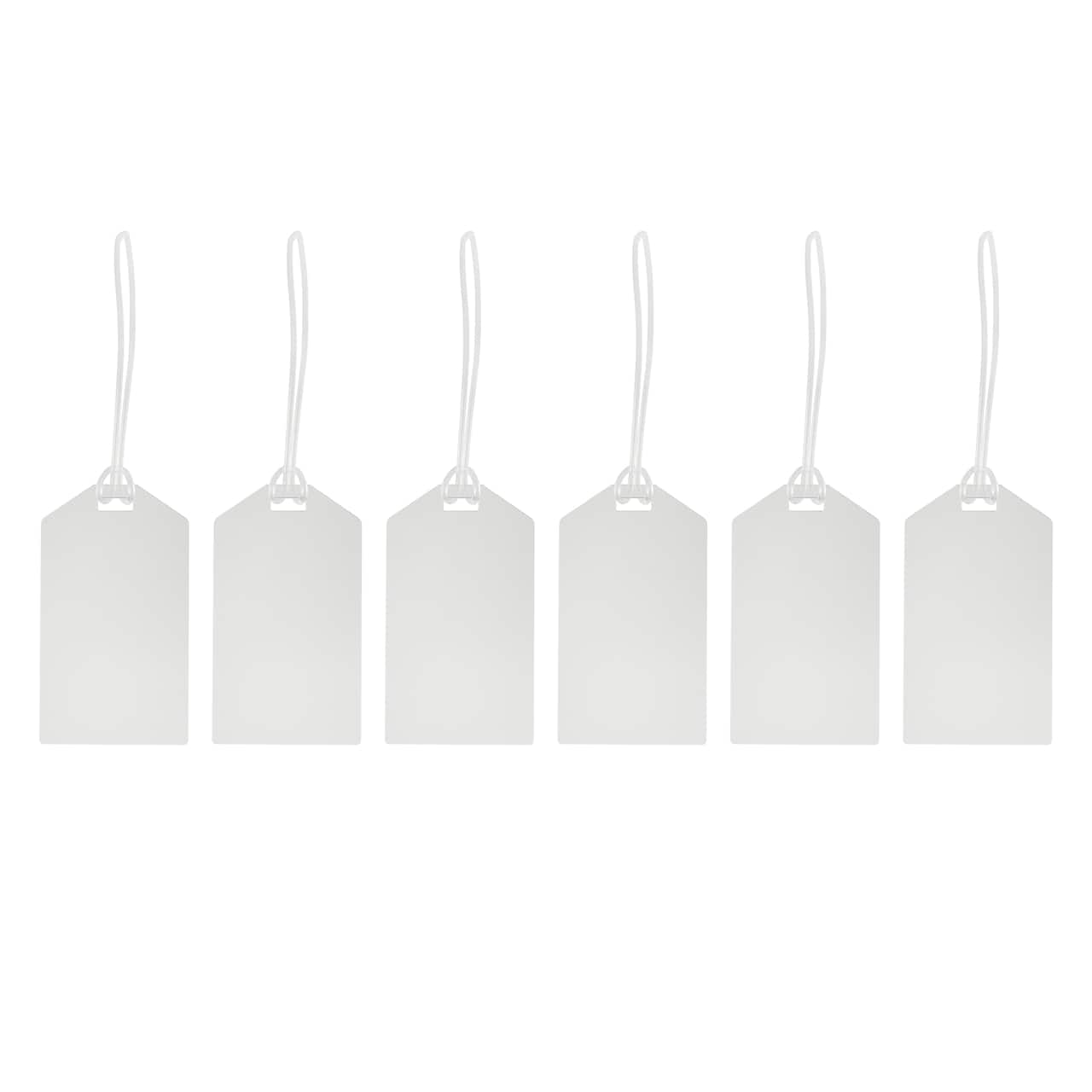 4.5" Acrylic Luggage Tags, 6ct. by Make Market®